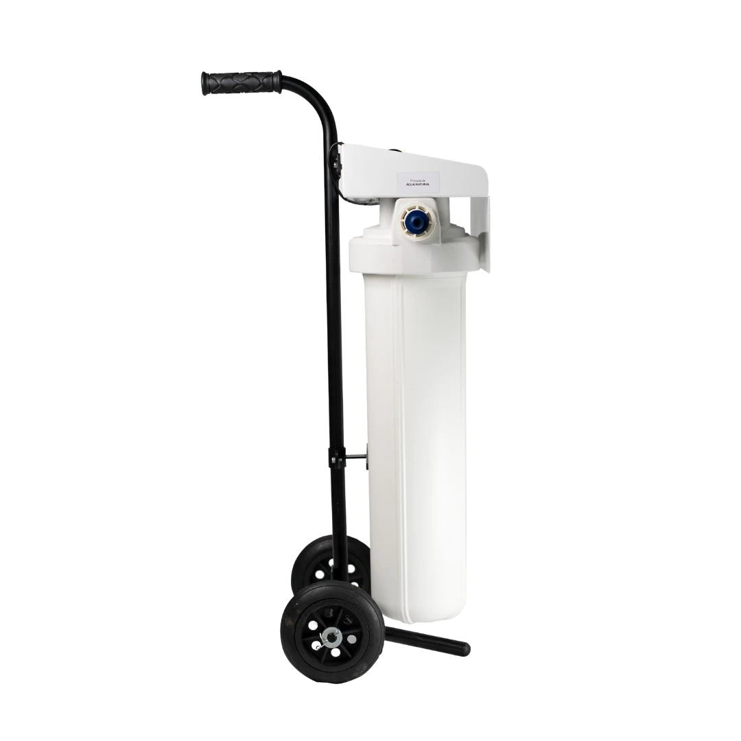 Filtro desmineralizador Zero Ka modelo 0K-Pro SM para produção de água desmineralizada, água deionizada e sem condutividade elétrica ultrapura – vista lateral direita