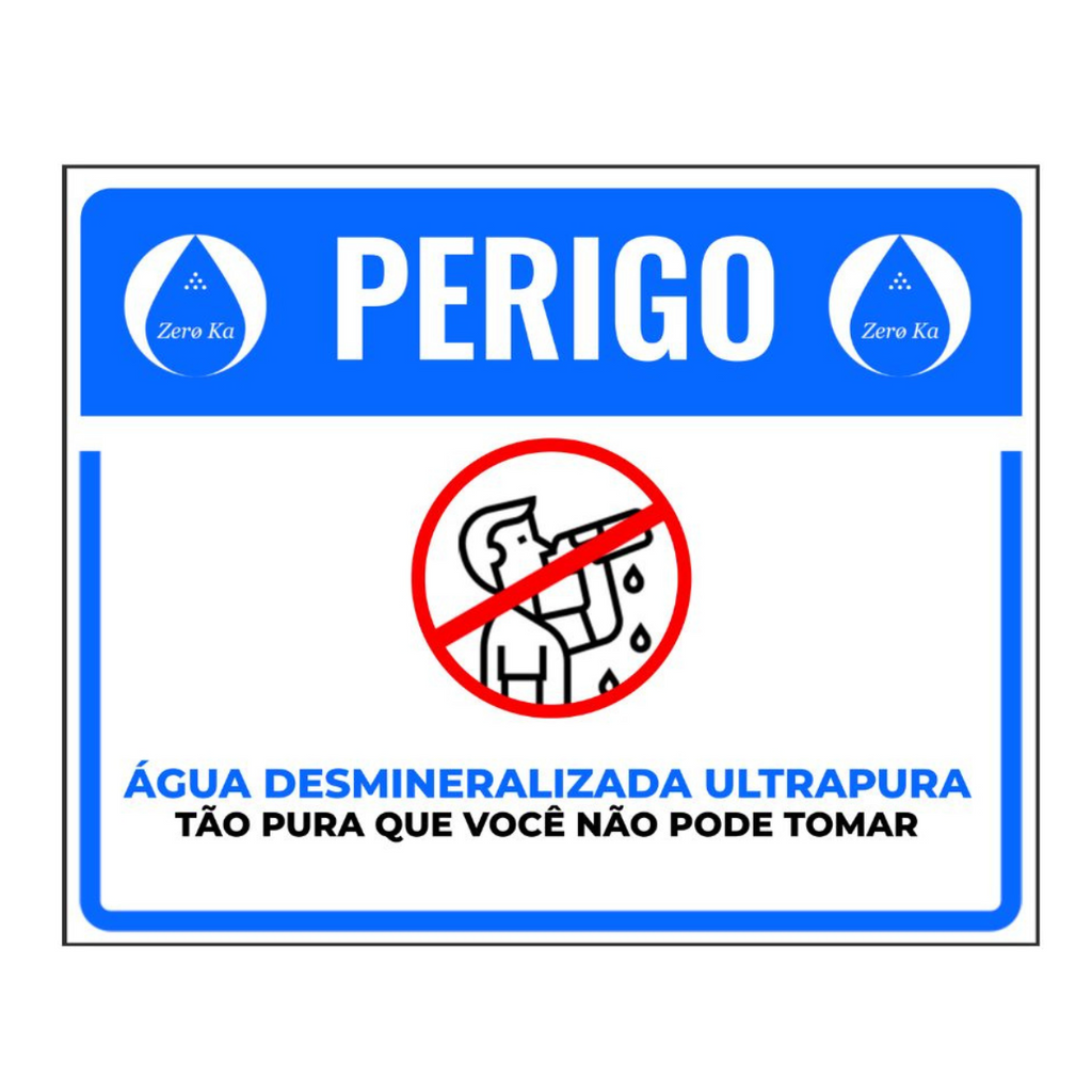 agua tão pura que não pode tomar