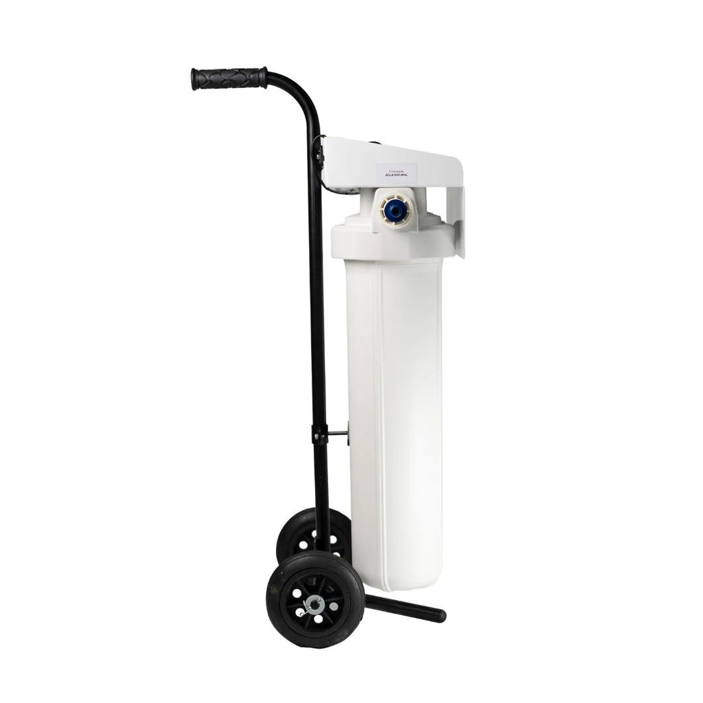 Filtro desmineralizador Zero Ka modelo 0K-Pro SM para produção de água desmineralizada, água deionizada e sem condutividade elétrica ultrapura – vista lateral direita